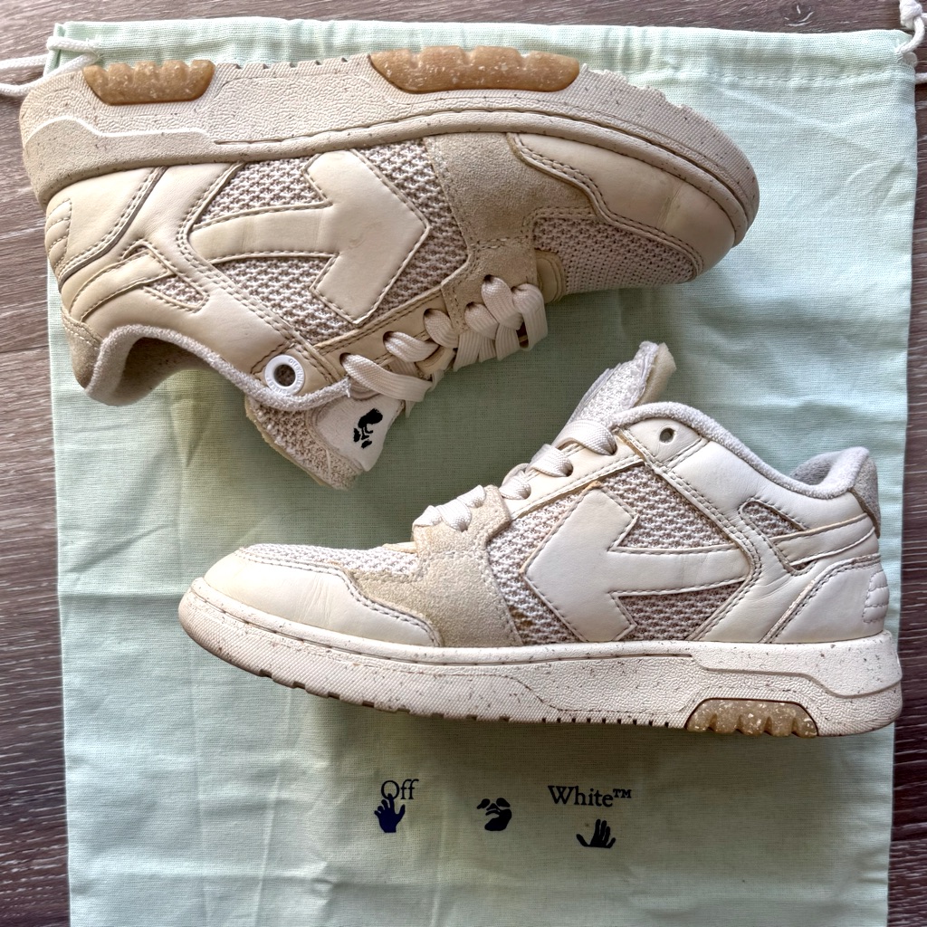 Off-White | Women's | Out Of Office Sneakers | Beige | Sz: 36 (Us W 6)